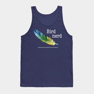 blue green feather bird nerd Tank Top